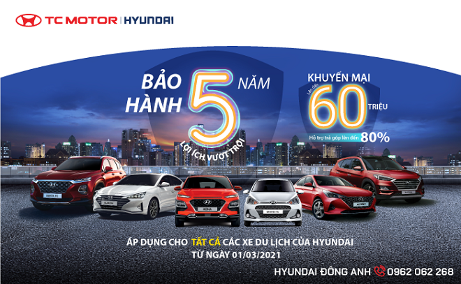 TĂNG THỜI HẠN BẢO HÀNH XE ĐẾN 5 NĂM